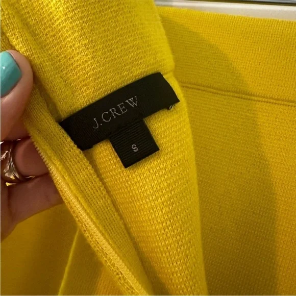 J.Crew yellow merino wool knit pencil skirt size small - Picture 8 of 14